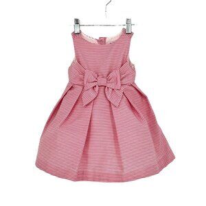 Janie Jack Dress Baby Infant Girls‎ Striped Pink Bow Dress 6 12 Months Cotton